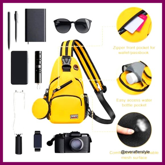 Convertible Sling Backpack Crossbody Bag Tablet Friendly Travel Daypack